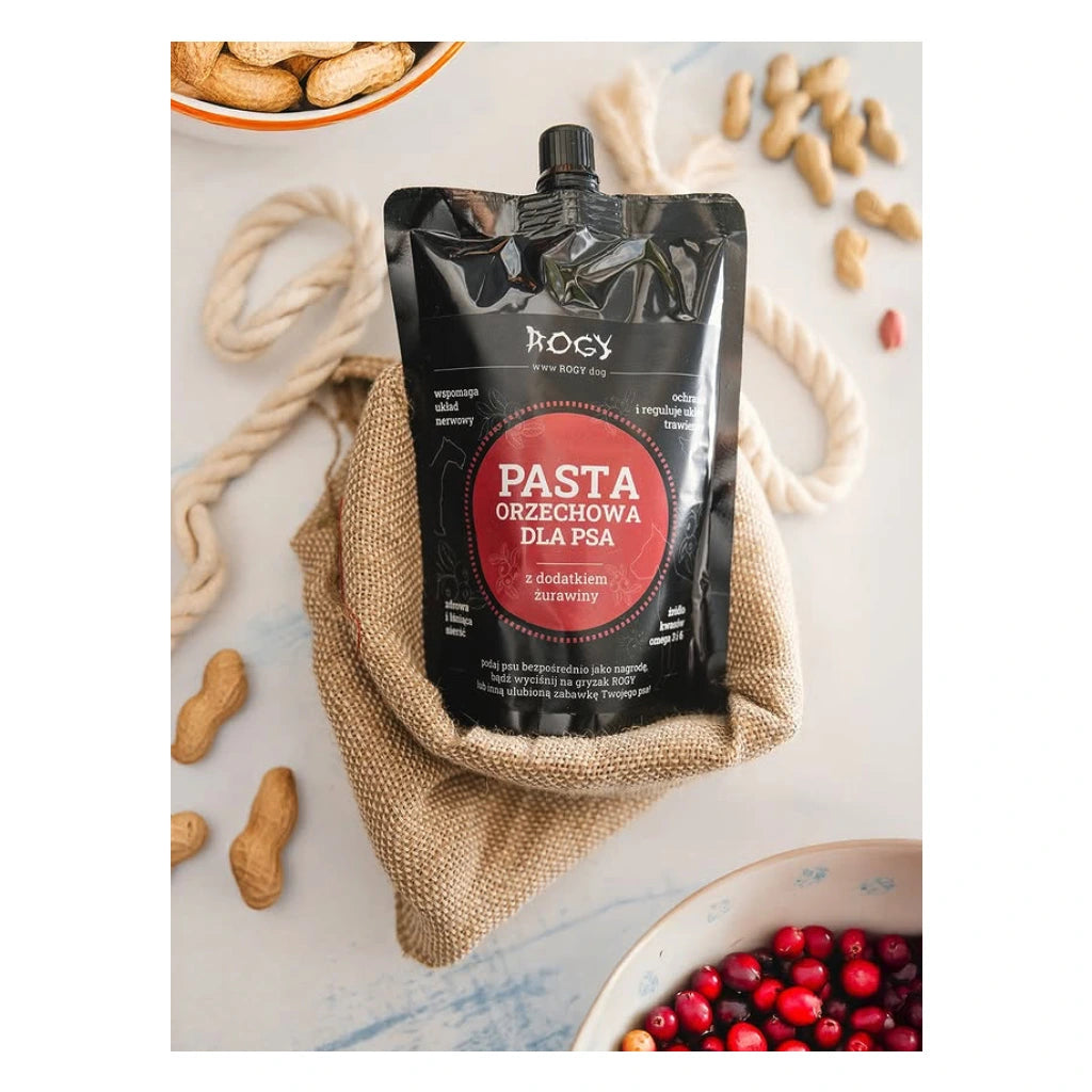 Arašídová pasta s brusinkami