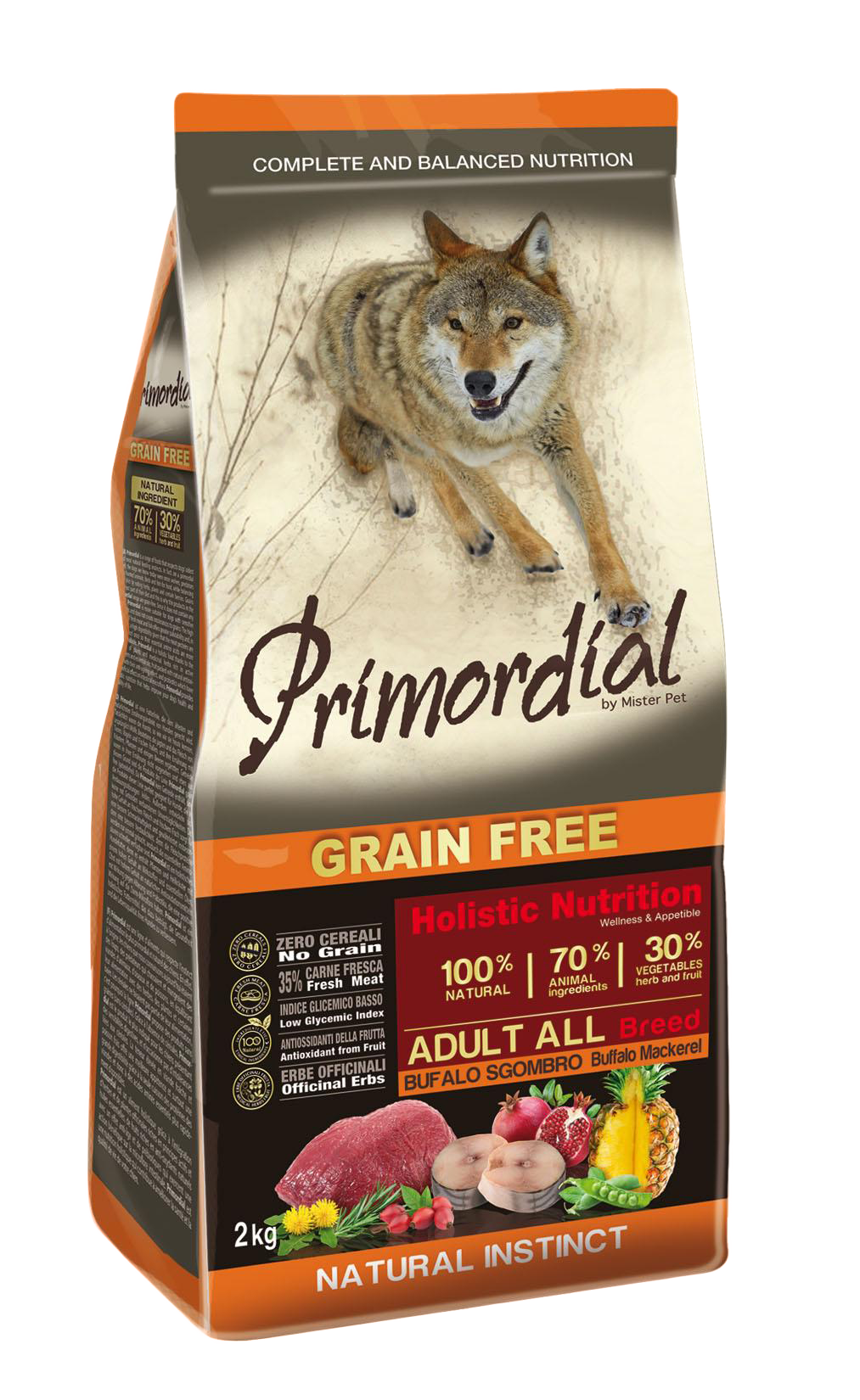 Primordial – Grain Free Adult Buffalo&Mackerel
