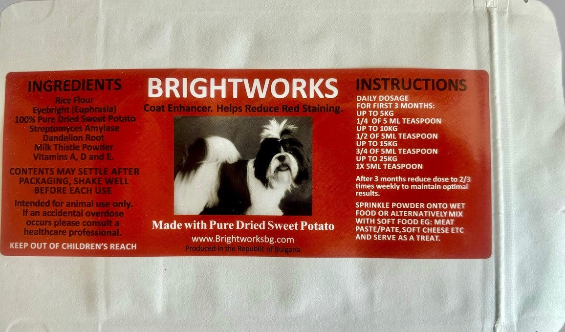 BRIGHTWORKS prášek na odstranění slzných skvrn