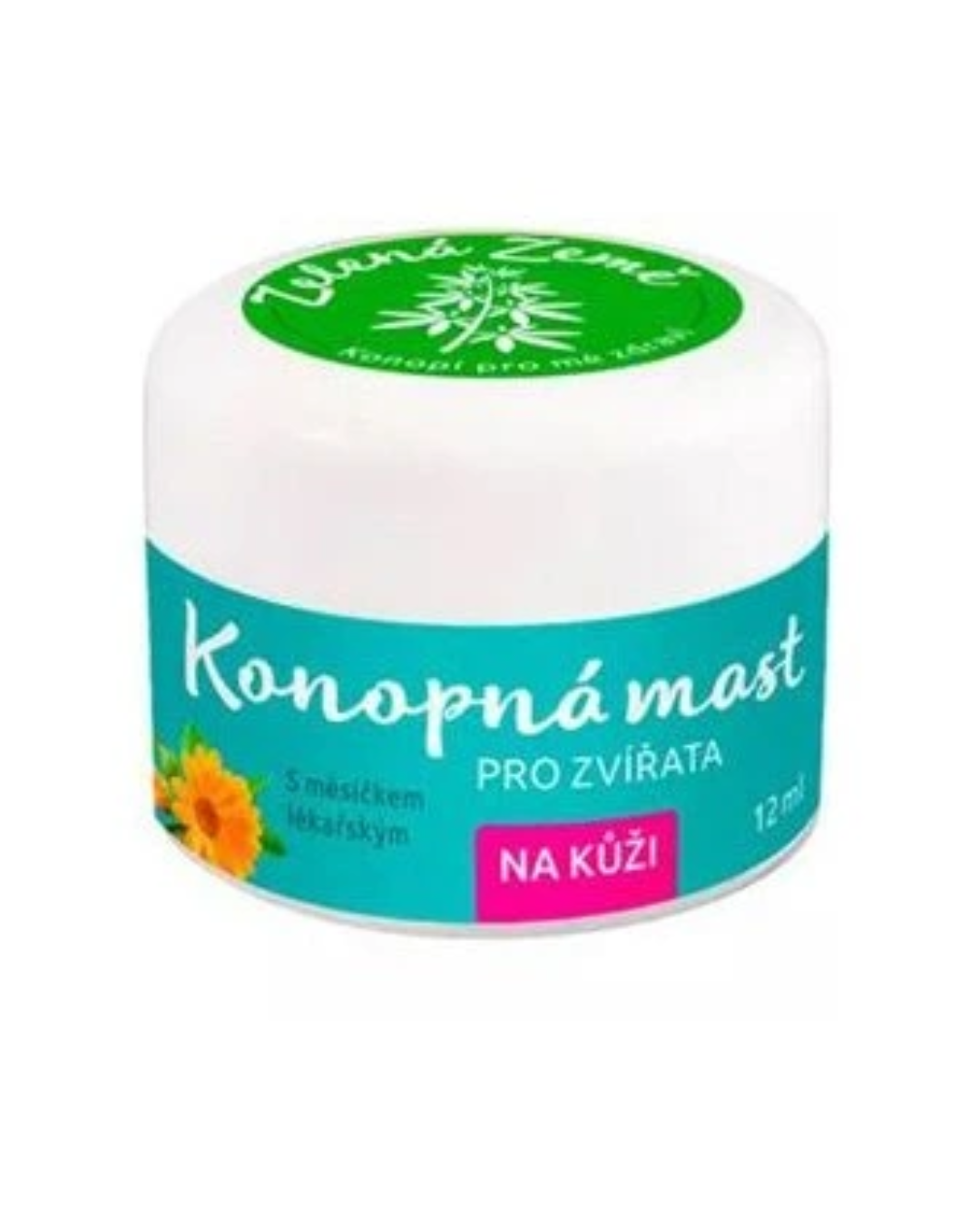 Konopná mast na kůži pro zvířata