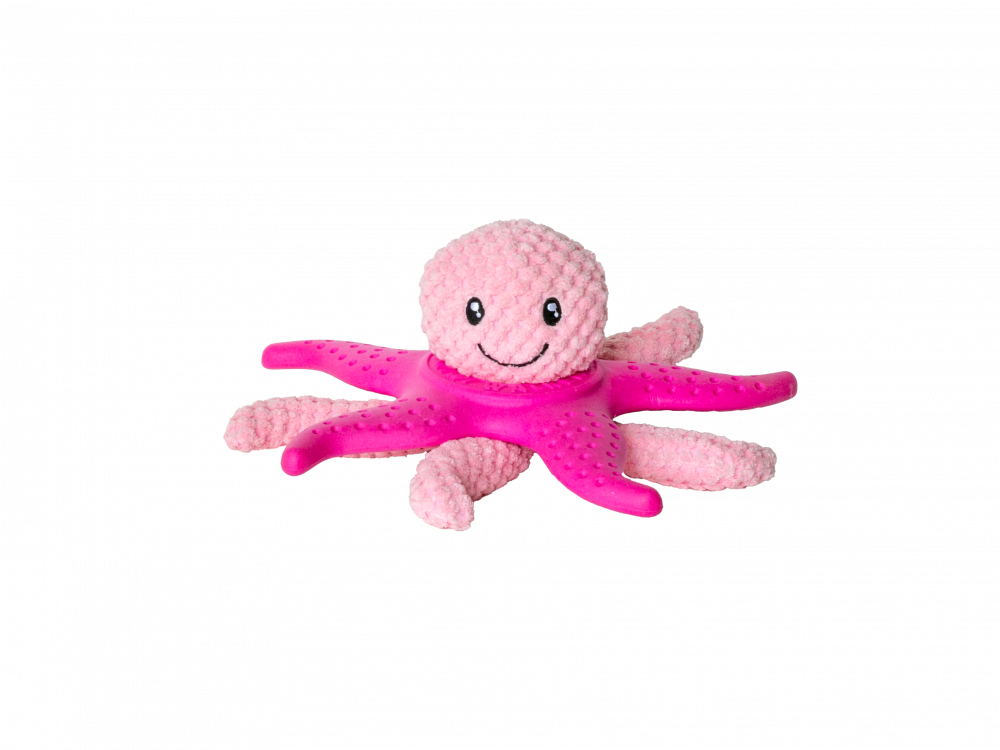 Chobotnička 2v1 z TPR pěny a plyše – mix barev