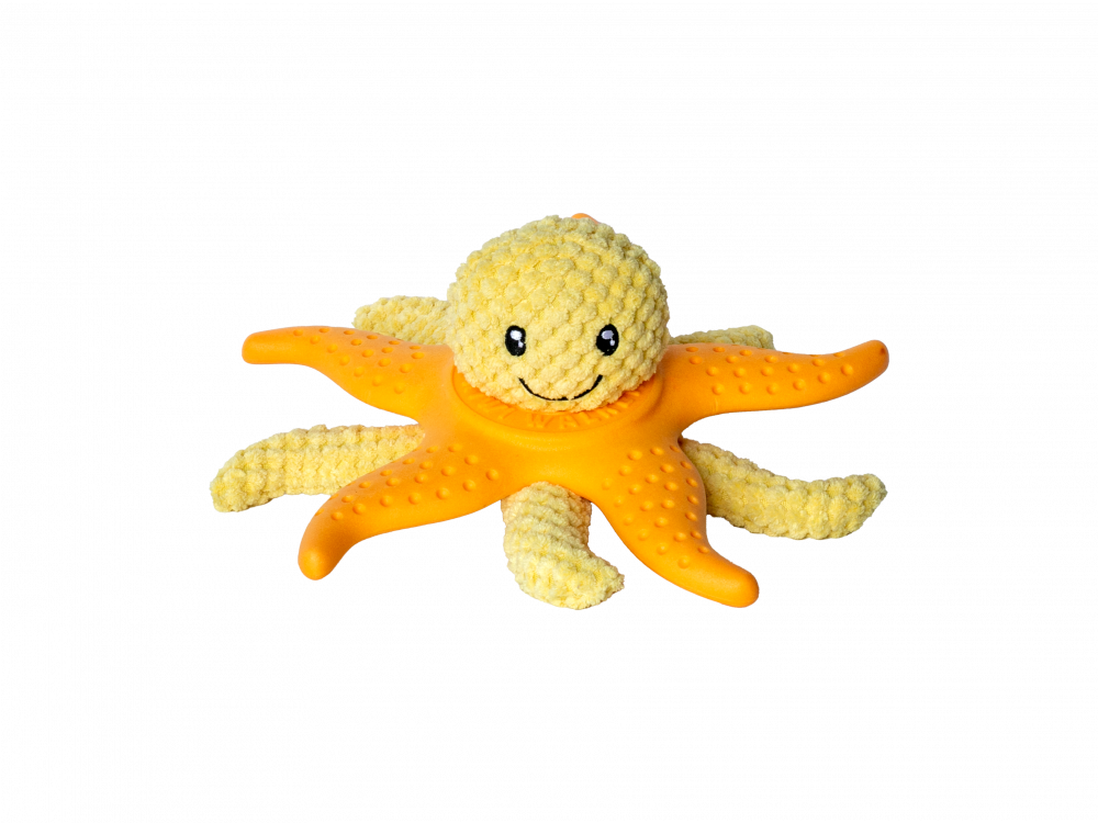 Chobotnička 2v1 z TPR pěny a plyše – mix barev