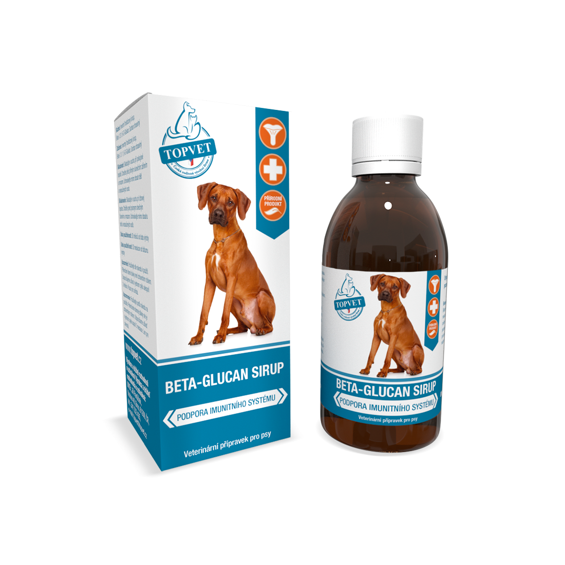 TOPVET - Sirup Beta-Glucan pro psy