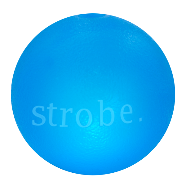 Orbee - Tuff Ball Strobe - Míček blikající, 7,5cm, modrý