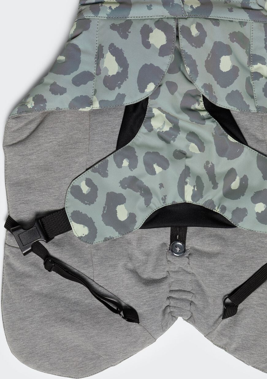 Obleček pro psa Paikka Visibility Winter, zelený leopardí vzor