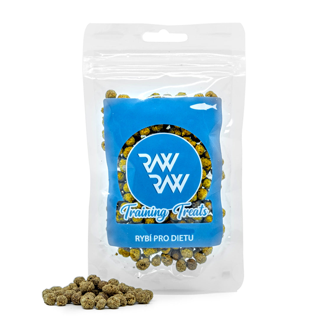 RAW RAW Training Treats Rybí pro dietu 60g