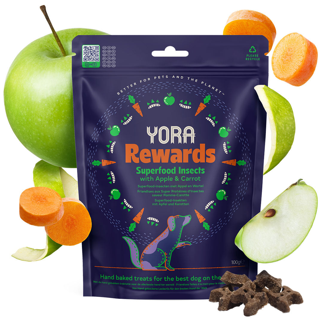 YORA Dog pamlsky z hmyzu Rewards proteinové 100g